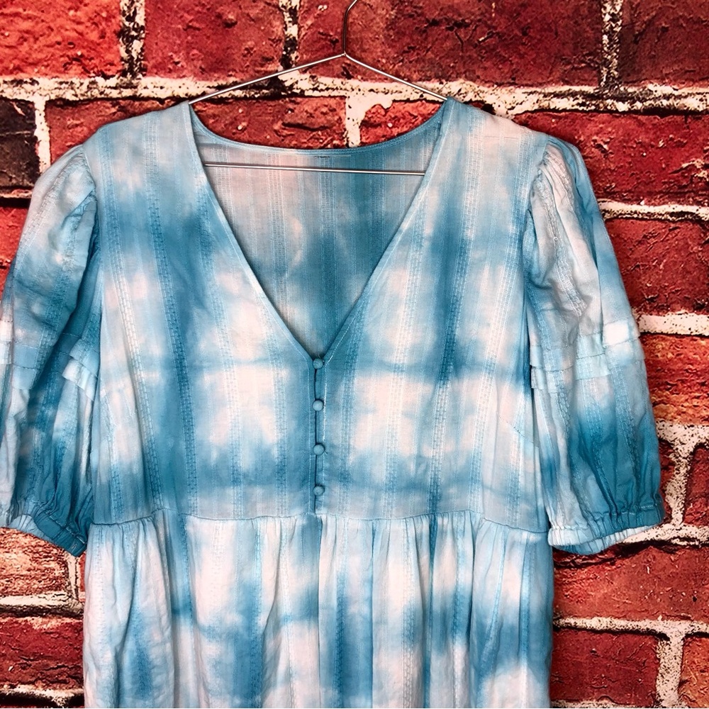 Shibori hand dyed maxi dress - Picture 2 of 9